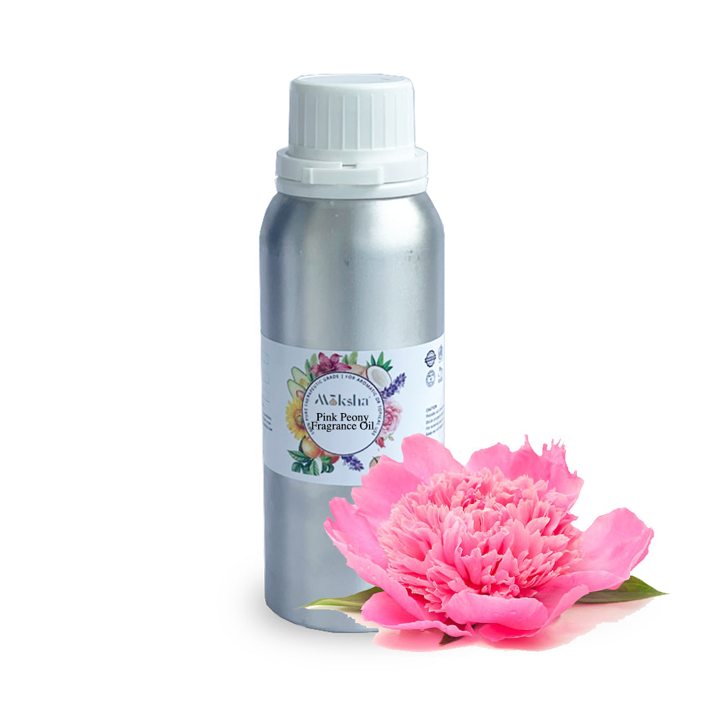 pink flower salt peony essential oil for spa and aromatherapy Stock Photo  by duskbabe